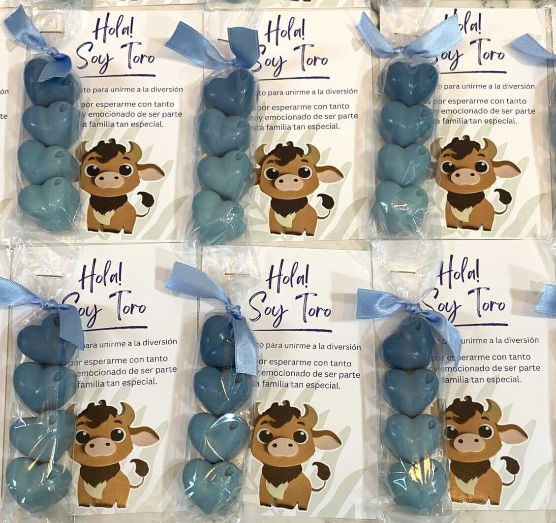 Bombones con tarjeta personalizada